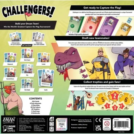 Asmodee Challengers Board Game: Social Skills, Creative Thinking, Problem Solving, 1-8 Players, Includes Cards & Tokens image {3}