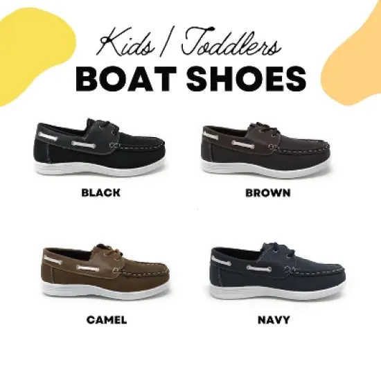 coXist Boy's Lace up Kids Boat Deck Kids Dress Shoes (Little Kid/Toddler) image {4}