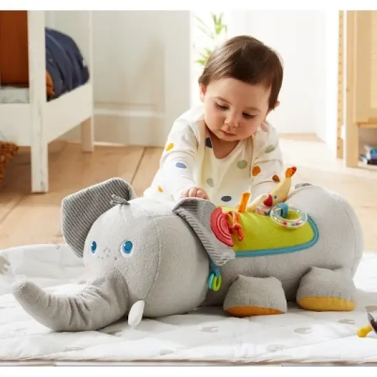 HABA Discovery Elephant - Oversized Plush Sensory Activity Toy for Baby Nursery's - Ages 6 Months + image {4}