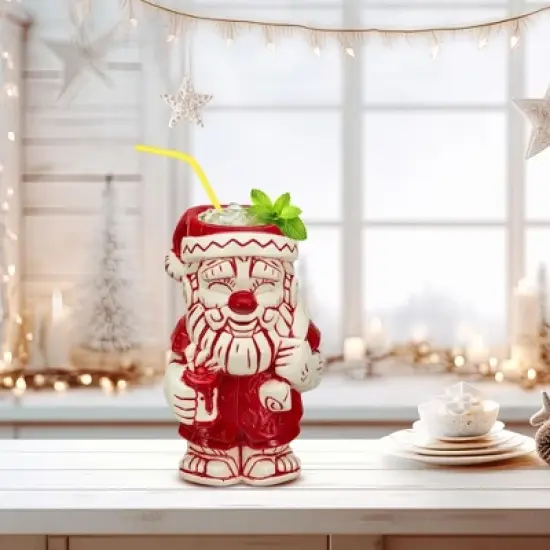Beeline Creative Geeki Tikis Santa Clause 30 Ounce Ceramic Mug image {4}