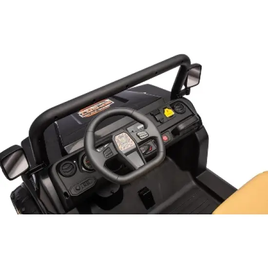 24V Ride-On Toy Truck for Kids - 6 Anti-Slip Tires, Dump Truck, Parent Remote, Music Player, Dual Seats, Sand Shovel, Electric Car for Kids image {4}