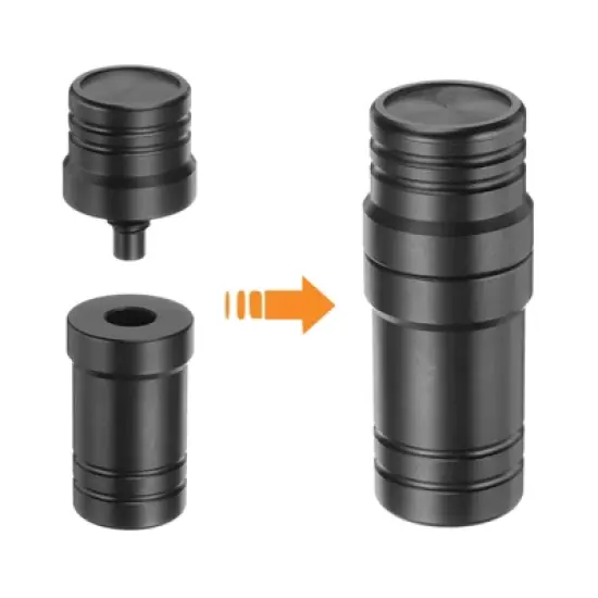 Unique Bargains Smooth Plastic Pool Cue Joint Protector 2.1 x 0.8 Inch Black image {2}