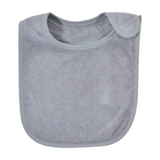 Hudson Baby Infant Unisex Rayon from Bamboo Terry Bibs, Black White, One Size image {5}