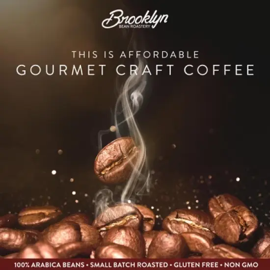 Brooklyn Beans Breakfast Blend Coffee Pods, Compatible Keurig 2.0 Brewers, 40 Ct image {7}