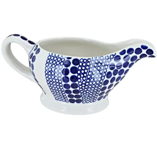 Blue Rose Polish Pottery 1258 Zaklady Gravy Boat image {13}