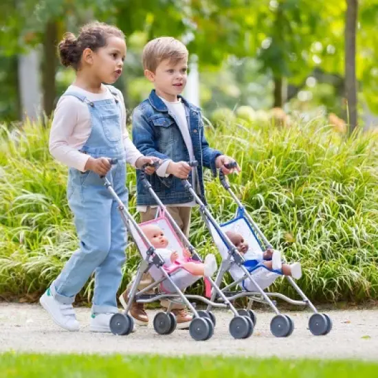 Corolle Umbrella Doll Stroller - Pink - Inspired by Stroller for Real Babies image {4}