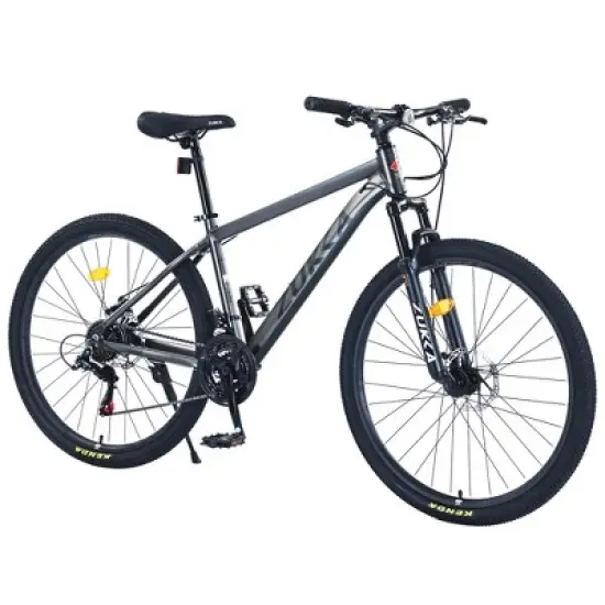 INFURNIC Bicycles, 27.5 Inch Mountain Bike for Women and Men, 21 Speed Mountain Bike, Gray, 68.8"*26.37"*39.37" image {5}