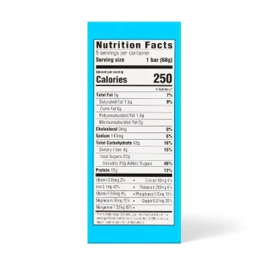 Energy Bar Chocolate Chip - 5ct - Good & Gather&trade; image {1}