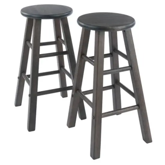 2pc 24" Element Counter Height Barstools - Winsome image {9}