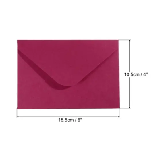 Unique Bargains Blank Paper Mini Vintage DIY Greeting Card Envelope 50 Pcs image {1}