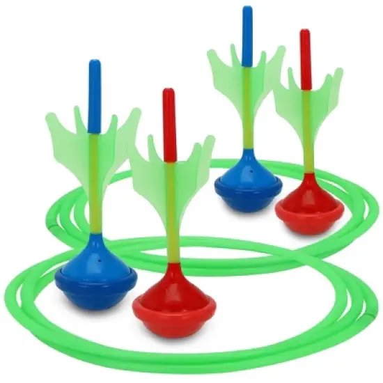 Joyfy Glow-in-the-Dark Lawn Darts Game Set for All Ages - Safe Soft-Tip Outdoor Darts for Family Fun, Camping, and Backyard Activities image {7}