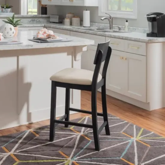 24" Jordan Counter Height Barstool - Linon image {1}