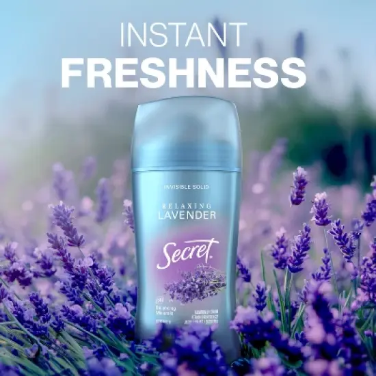 Secret Invisible Solid Antiperspirant & Deodorant - Lavender Scent 2.6oz image {7}
