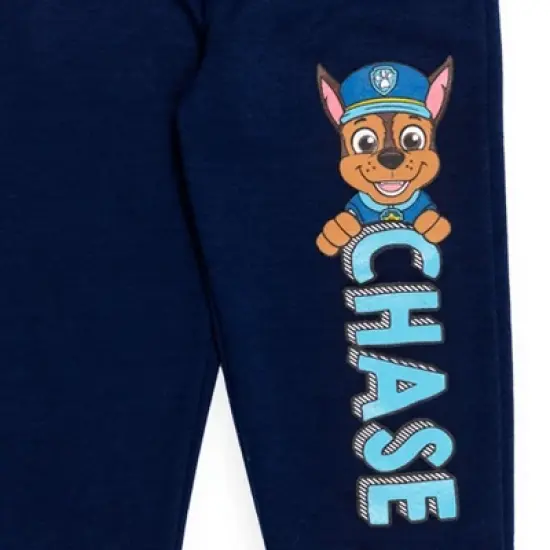 Paw Patrol Chase Rubble Marshall Fleece 3 Pack Pants Blue /Gray /Red image {4}