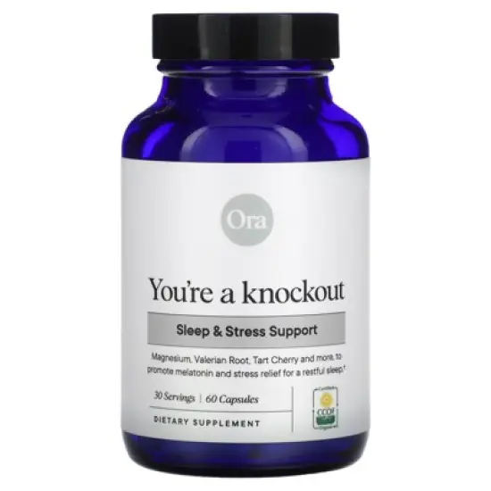 Ora You're a Knockout, Sleep & Stress Support, 60 Capsules image {4}