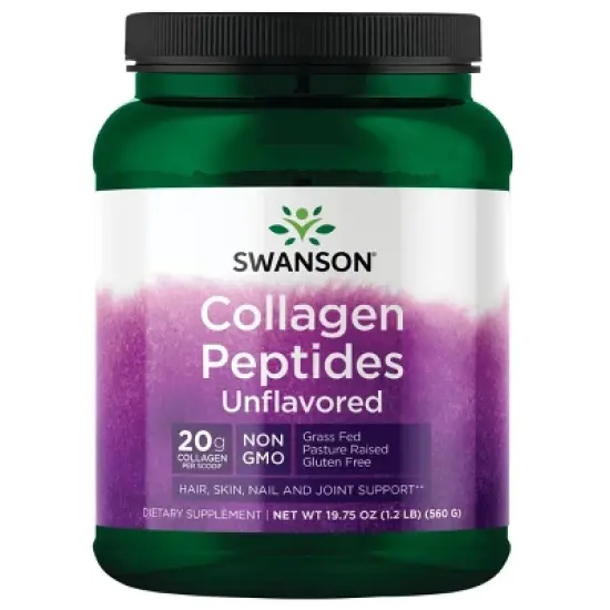 Swanson Collagen Peptides Unflavored 19.75 oz Pwdr image {5}