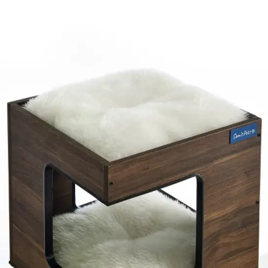 Escher Cat Tree 23.5'' in Dark Walnut image {9}