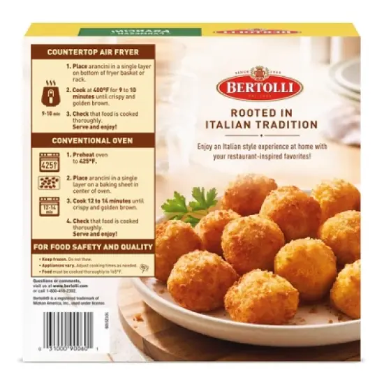 Bertolli Appetizers Frozen Parmesan Arancini - 11oz image {6}