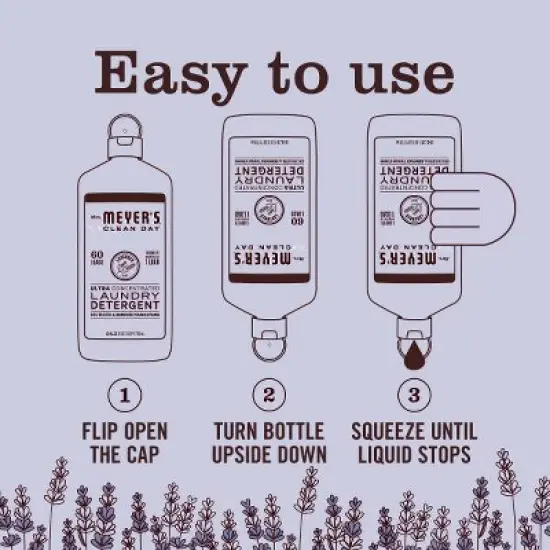 Mrs. Meyer's Clean Day Lavender Ultra Concentrated Laundry Detergent - 24.3 fl oz image {4}