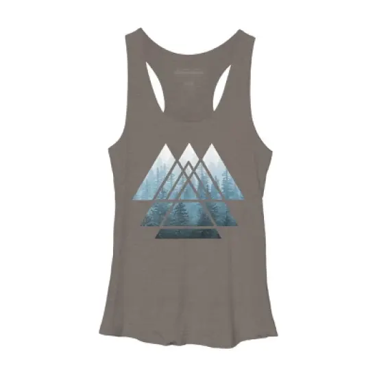 Women's Design By Humans Misty Forest Sacred Geometry By Maryedenoa Racerback Tank Top image {4}