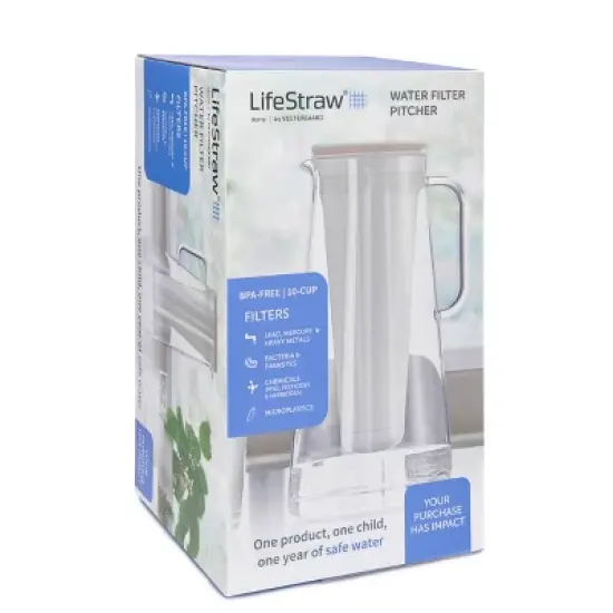 LifeStraw Home 7 Cup Plastic Water Filter Pitcher image {6}