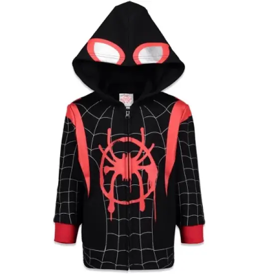 Marvel Spider-Man,Spider-Verse Fleece Zip Up Hoodie Toddler image {12}