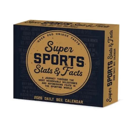 Willow Creek Press 2026 Super Sports Stats and Facts Box Calendar image {6}