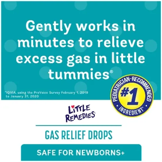 Little Remedies Gas Relief Drops for Babies - Natural Berry - 1 fl oz image {2}
