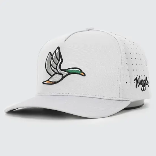 Waggle Hat Decoy: Light Gray Adult Animal Icon Trucker Style image {1}