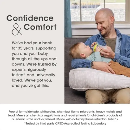 Boppy Uplift Nursing Pillow - Tan Pebbles image {5}