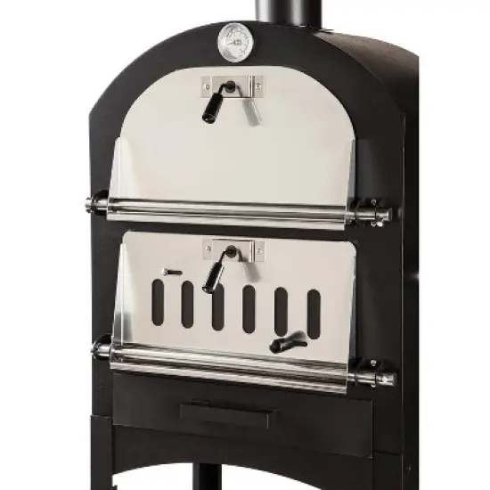 Evergreen Charcoal Grill/Oven- 25.39 x 61.42 x 19.68 Inches Outdoor Safe and Weather Resistant for Outdoor Dining and Heating image {2}
