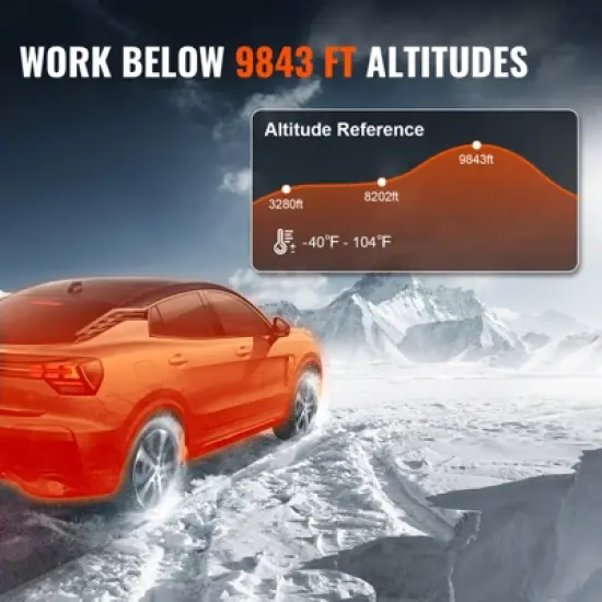 VEVOR Diesel Air Heater, 12V 5KW Diesel Heater with Remote Control and LCD, 10L Fuel Tank Diesel Parking Heater, Rapid Heating and Low Noise, Orange image {4}