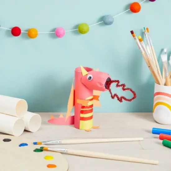 Bright Creations 12 Rolls White Paper Tubes, Empty Cardboard Craft Rolls, DIY Classroom Projects, 8 in image {1}