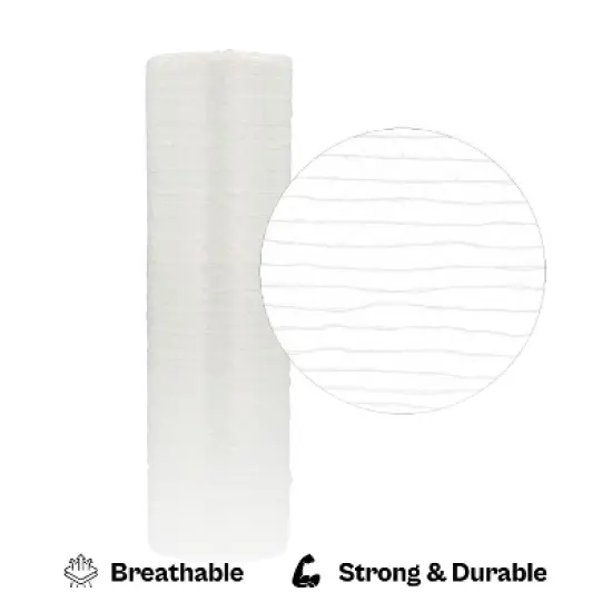 PSBM 1 Roll, 20" x 3000 Ft., Clear Netting Hand Stretch Wrap for Food Items image {3}