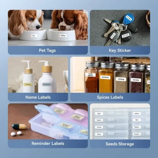 Niimbot D11 Portable Rechargeable Label Maker Blue image {6}