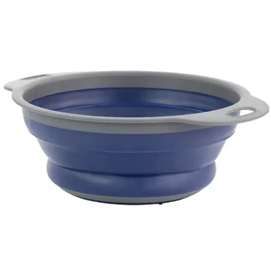 Oster Bluemarine Collapsible Plastic Colander in Blue image {7}