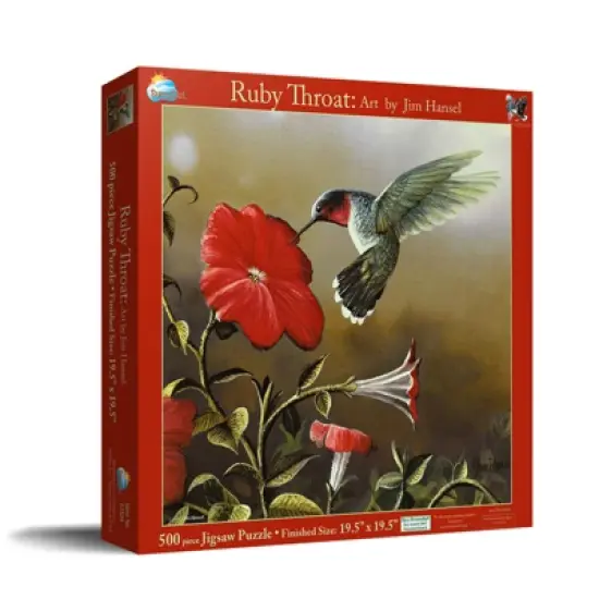 Sunsout Ruby Throat 500 pc   Jigsaw Puzzle 67324 image {1}