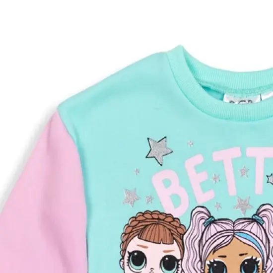 L.O.L. Surprise! Queen Bee Fierce Unity Girls Fleece Sweatshirt and Jogger Pants Set Little Kid to Big Kid image {5}