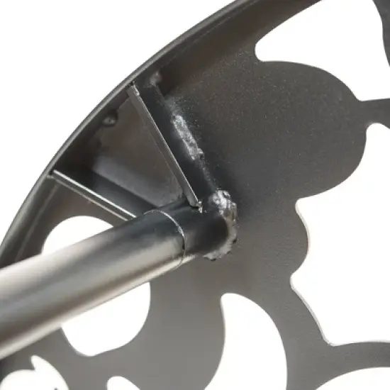 LeisureMod Devon 5-Piece Aluminum Outdoor Patio Dining Set - Glass Top, Stackable Chairs image {12}