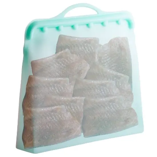 Reusable Silicone Food Storage Bags 4Pack Multipurpose 1 Gallon Storage Bag, Dishwasher Safe, Plastic and BPA Free Innovative Technology Products Corp image {3}
