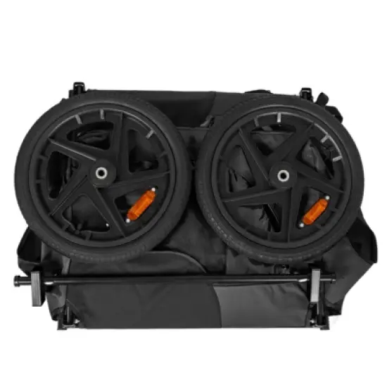 RISOKEYS 16-Inch Foldable Pet Bike Trailer - with Universal Hitch & All-Terrain Wheels, Portable for Road Trips and Daily Rides,for Small Dogs image {12}