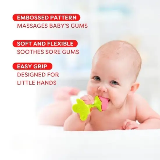 Silicone Baby Teething Toys 5 Pack, Sensory Balls & Teethers for Infants 0-12 Months, BPA Free Freezer Safe Soft Baby Teether Toys, Soothe Babies Gums image {1}