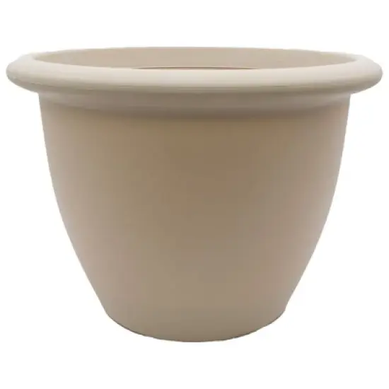 The HC Companies Sevilla Flower Planters - Outdoor & Indoor Planter - Round Self Watering Plant Pots for Herbs & More (14&rdquo;, Cottage Stone, Pack of 1) image {6}