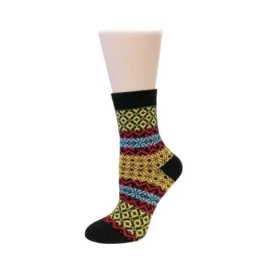 Wrapables Women's Thick Winter Warm Wool Socks (Set of 5), Boho image {4}