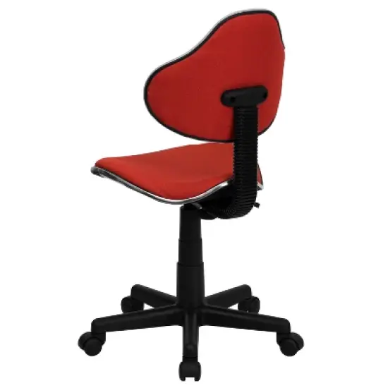 Emma and Oliver Red Fabric Swivel Ergonomic Task Office Chair image {6}