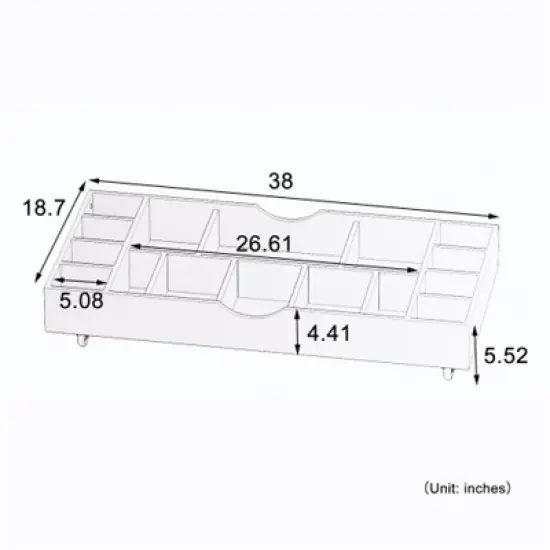 YONWAY Kids 2 in 1 Play Table,Compartments,Compatible with LEGO Building Block,Modern Activity Learning Table Game Furniture-White image {2}