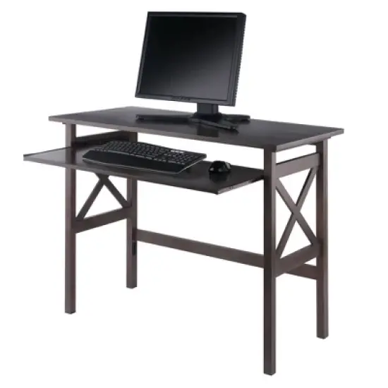 Xander Foldable Desk Oyster Gray - Winsome image {13}
