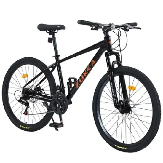 DSVIMOY Bicycles, 26 Inch Mountain Bike, MTB with Suspension Fork for Men and Women, Black, 24.41"*37"*65.75" image {5}