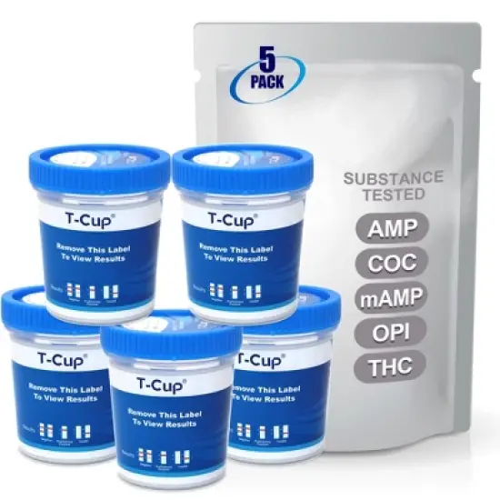 Mintegrity 5 Pack 5-Panel Instant at Home Urine Drug Test Kits | Multi-Panel Urine Screening Testing Kit | MT-TDOA-254 image {5}