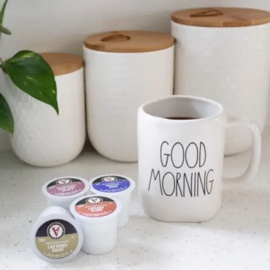 Victor Allen's Coffee Across America Variety Pack (Seattle Dark, New York Select, Chicago Blend, Las Vegas Roast), 96 Ct, SSC Pods for Keurig Brewers image {2}